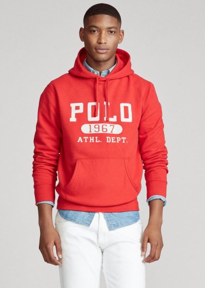 Men's Polo Ralph Lauren Fleece Graphic Hoodies | 809716HRB